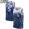 Maillot Enfant Minnesota Timberwolves Anthony Edwards 5 2023-24 Nike City Edition Bleu Swingman